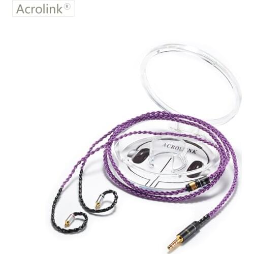 Acrolink 1.2m High Qulity Single Crystal Silver DIY Replacement Earphone Cable With MMCX For 4.4 XLR