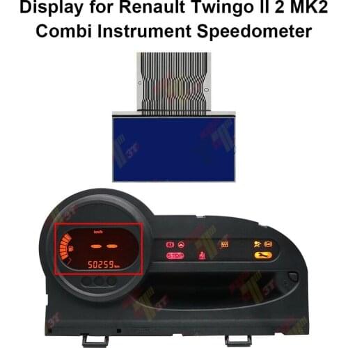 Dashboard LCD Display for Renault Twingo II 2 MK2 Combi Speedometer Instrument