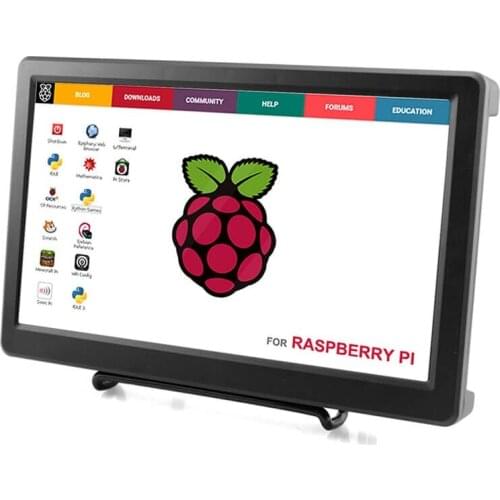 10.1 Inch 1920x1080 Display HDMI VGA IPS PS3 PS4 Gaming Screen Monitor with Build-In Speakers for Raspberry Pi/ XBOX/ Wind