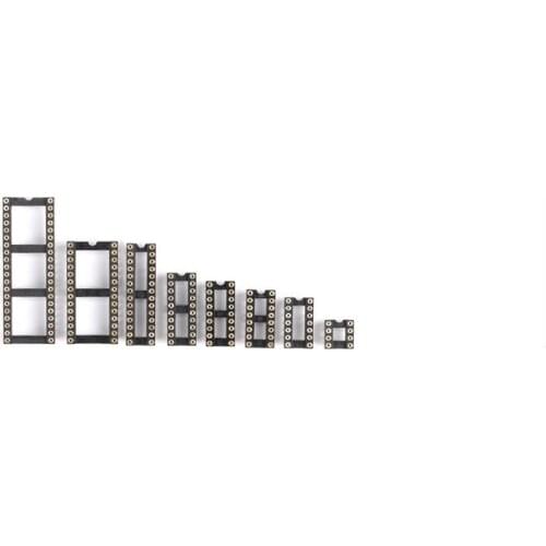 10PCS Round Hole IC socket Connector DIP 6 8 14 16 18 20 24 28 40 pin Sockets DIP6 DIP8 DIP14 DIP16 DIP18 DIP20 DIP28 DIP40 pins