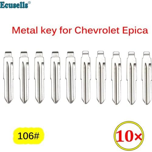 10Pcs/Lot Flip Blank Key Blade Uncut 106# for Chevrolet Epica Flip KD Car Key Blade NO.106
