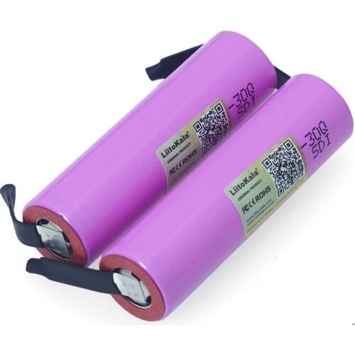 12-40PCS PCS Liitokala original ICR18650-30Q 18650 3000mAh lithium 3.7V powered rechargeable battery Electric tools+DIY Nickel