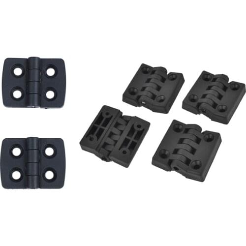 14 Pcs Reinforced Black Plastic Door Hinges 40Mm X 30Mm & 40 X 40 Mm