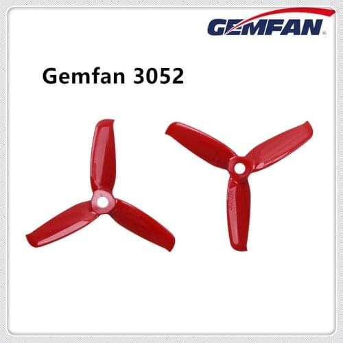 24pcs/12pairs Gemfan 3inch 3052 3 Bades tri-blade Propeller compatible 1306/1806 motor for FPV mini 130mm quadcopter frame kit