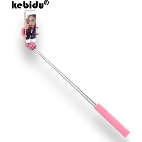 360 degree Selfie Stick 3.5mm Cable Remote Control Self-portrait Monopod Extendable Selfie Handheld Stick for iPhone Android
