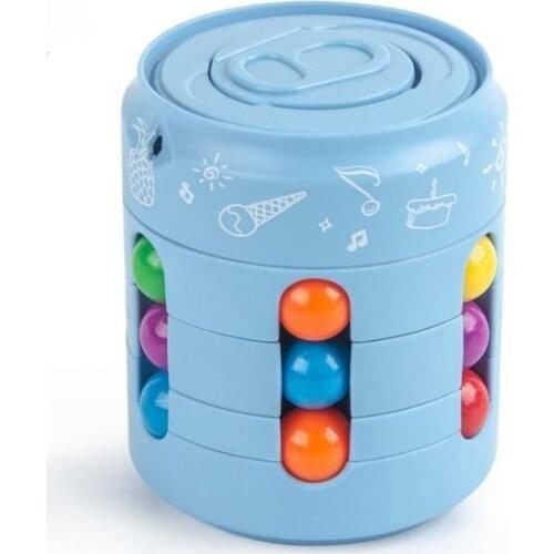Anti Stress Cube Can Spinning Top Little Magic Bean Pops Stress Relief Toy Childrens Decompression Relax Pressure Fidget Toys