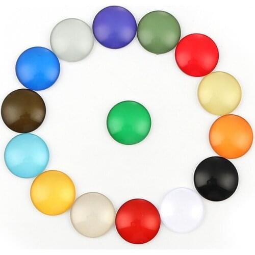 DoreenBeads Glass Dome Seals Cabochon Round Flatback At Random Jewelry DIY Findings Components 25mm(1") Dia, 20 PCs