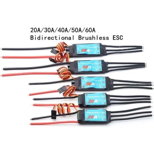 Bidirectional ESC 20A 30A 40A 50A 60A brushless ESC for Remote Control Ship Pneumatic Underwater Propelle