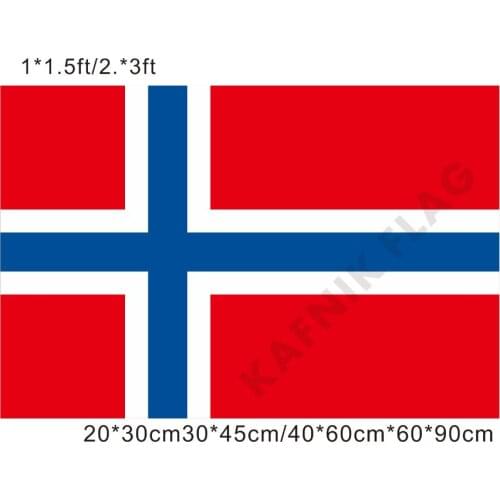KAFNIK,free shipping 20*30cm/30*45cm/40*60cm/60*90cm small flags NORWAY Flag Norwegian Kindom Flags for Countries World Event