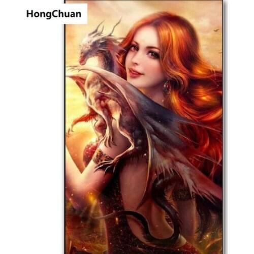 Beautiful Woman 5D DIY Square/Round Diamond Painting Mosaic Cross Embroidery Home Decoration Mural Christmas Gift New Year