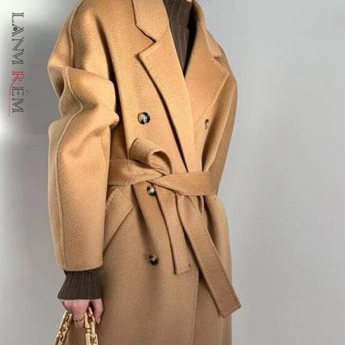 LANMREM Women's Coats With A Belt