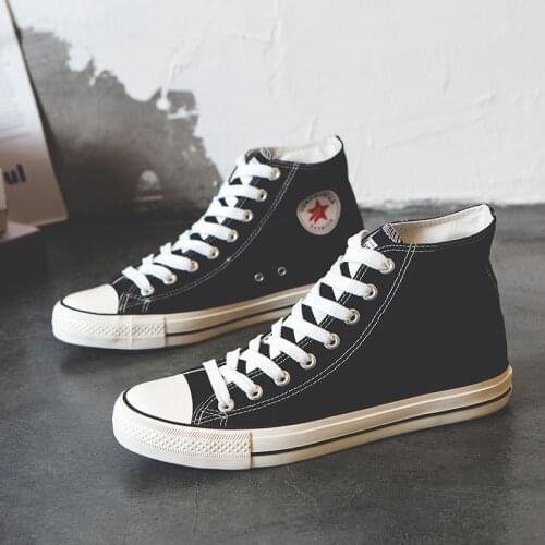 Men Canvas Sneakers Lovers Comfortable Shoes Flats Casual Black Breathable Walking Shoes Plus Large Size 39-48 Tenis Masculino