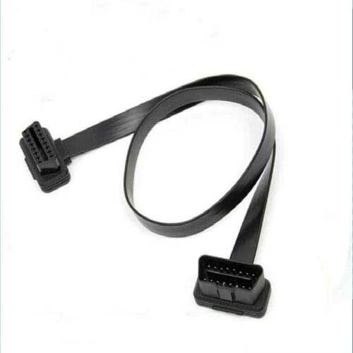 OBD2 extension line on board computer extension line conversion plug male to female flat wire 16 pin