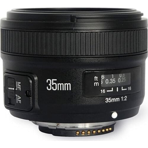 YONGNUO YN35mm 35mm F2N Lens Wide-Angle AF/MF Fixed Focus for Nikon D7200 D7100 D7000 D5300 D5100 D3300 D3200 D800 d5000 d7500