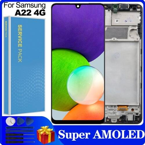 Original 6.4" LCD For Samsung Galaxy A22 4G A225F SM-A225M A225 LCD Display Touch Screen Digitizer Assembly Replacement parts