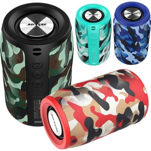 Outdoor Portable High Power Bluetooth Speaker Wireless 3D Stereo Sound Column Subwoofer Music Player FM Radio AUX TF USB Port