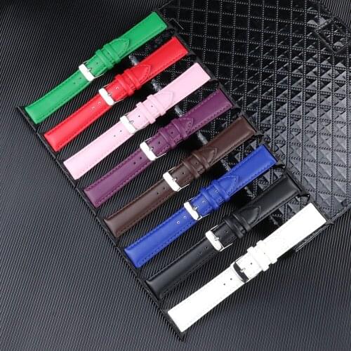 Unisex Genuine Leather Watch Belt 38mm 40mm iWatch 5 4 3 2 1 Watchbands 42mm 44mm Soft Strap For Apple Watch Pin Buckle Band