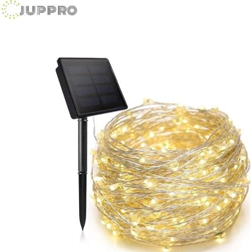 Outdoor Solar Light Christmas Garland Solar Powered String Light LED Wed Party Light Holiday Lighting for Garden Decorarion