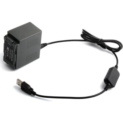 USB Power Cable+D54S Dummy Battery for Panasonic CGA-D54 AG-DVC180A AG-DVC30 CGA-D54SE / 1B VW-VBD5 CGP-D54S CGR-D54S Camera