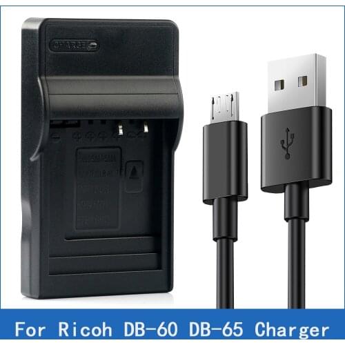DB-60 DB-65 BJ-6 Camera Battery Charger for Ricoh Caplio R3 R30 R4 R40 R5 G600 G700 G800 GX200 GX100 WG-M1 GR Digital II III IV