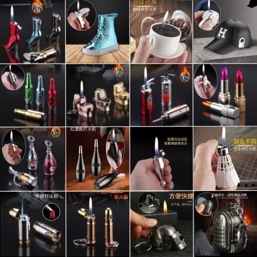Lighters and Smoking Accessories, Lighters, Shoes, Bottles, Hats, Lipsticks, Creative and Innovative Lighters