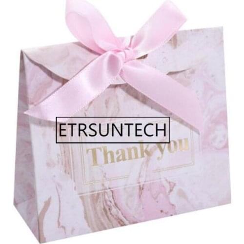 200pcs Thank You Candy Box for Favor Gift Decoration Event Party Supplies Wedding Favours Gift Boxes Goodie Bags