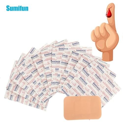 50pcs Medical First Aid Band-aid Non-woven Bandage Band For Wound Dressing Adhesive Sterile Pad Set Health Care Knee Protector