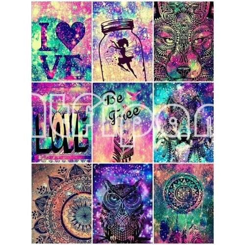 5D DIY Full Square Cross Stitch Diamond Painting Animal Drill Diamond Embroidery Love Rhinestone Mosaic Decoration Home