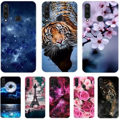 6.3" For Huawei Y6P Case MED-LX9N Cover Silicone Bumper Soft TPU Back Cover Phone Case for Huawei Y6P MED-LX9N Y 6P 2020 Case