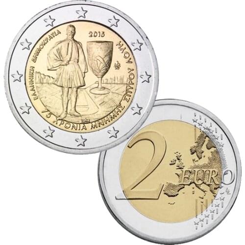 Greece 2015 Euro 2 Real Original Coins True euro Collection commemorative coin Unc