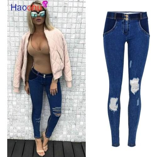 Женские джинсы скинни HAOOHU China At AliExpress