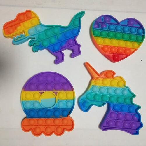 Puzzle Toy Silicone Push Bubble Sensory Fidget Toy Stress Reliever Anti-Anxiety Compression Tool for Kids Adults Educational