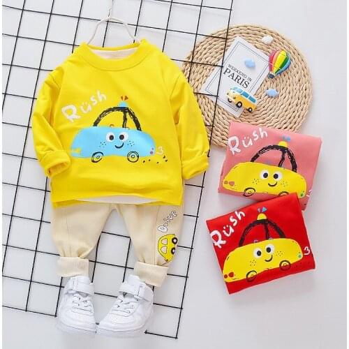 Baby Boys Clothing Set Spring Autumn Clothes Childrens Fashion Cartoons Two Piece Suit Sport Suit Infant For Boys Clothes