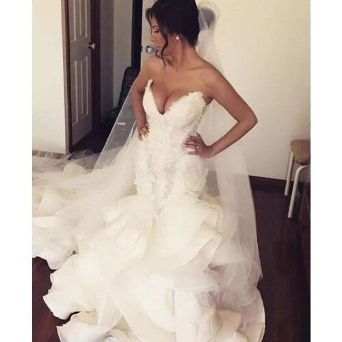 KSDN Mermaid Silhouette Wedding Dresses