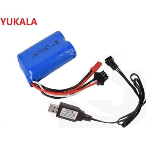 YUKALA wltoys A303 A313 A323 A333 1/12 RC car 6.4v 1000mAh Li-ion battery