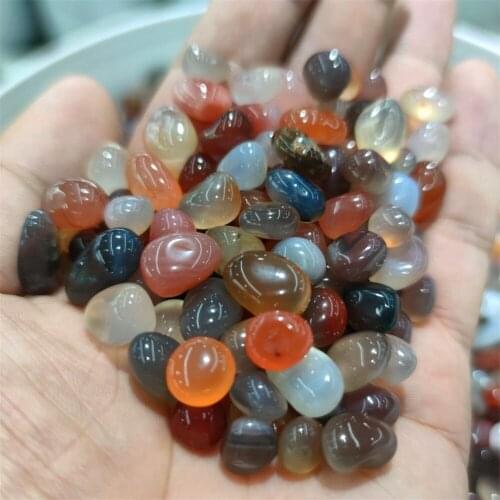 Natural Yanyuan Agate Crystal Rough Polished Gravel Specimen Healing gravel aquarium Decoration