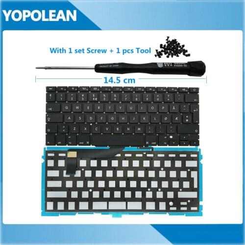 New Norway Norwegian Keyboard + Backlight For Macbook Pro 15" Retina A1398 2012 2013 2014 2015