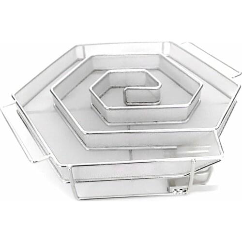 Stainless Steel Barbecue Net Hexagonal Smoking Box Cold Smoke Generator For Outdoor Slow Roasting Smoking Accessories Hot