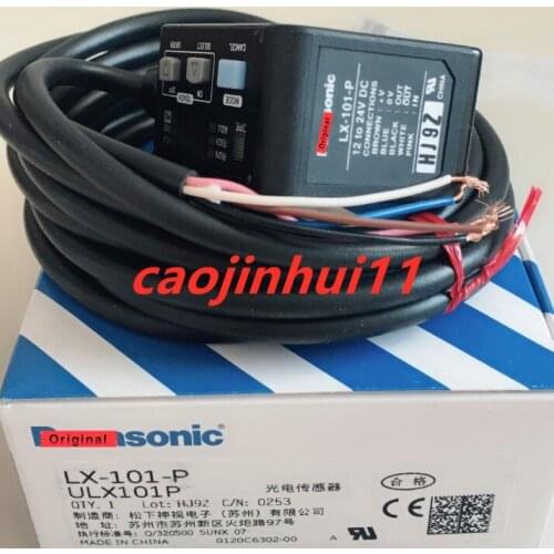 Brand new original LX-101-P color code sensor photoelectric switch sensor RGB color digital 3 LED marking sensor-NPN-2m cable