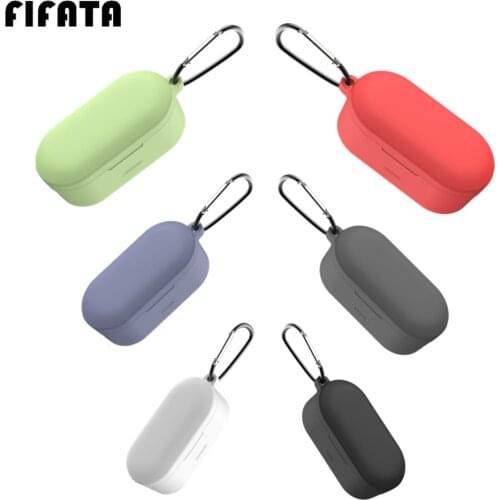 FIFATA Protective Cover For QCY T1S T2C Earphone Case TPU Protector Shell For Qcy T1s/T2c TWS Wireless Headphone Silicone Cases