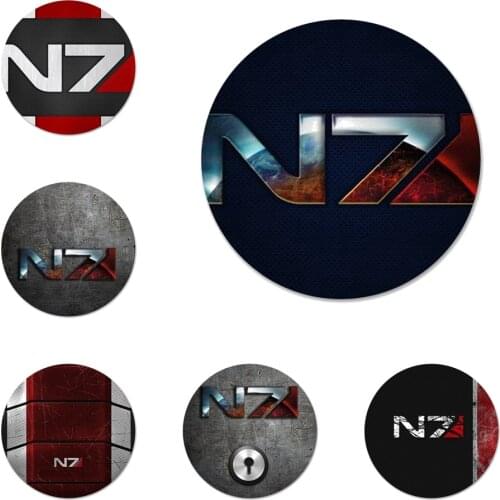 N7 Mass Effect Badge Brooch Pin Accessories For Clothes Backpack Decoration gift