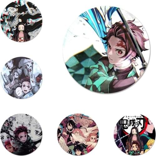 Demon slayer kimetsu no yaiba Icons Pins Badge Decoration Brooches Metal Badges For Backpack Decoration