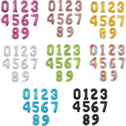 1Pc 40Inch Macaron Blue Pink Foil Number Balloons 0 1 2 3 4 5 6 7 8 9 Birthday Party Baby Shower Wedding Decor Festival Ballon