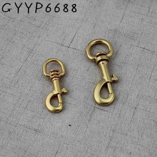 4-30pcs Special gold trigger snap hook Hardware Accessories metal handbag Steel Bolt Snap Hook oval Swivel