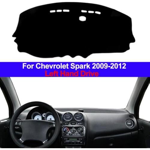 2 Layers Car Auto Inner Dashboard Cover Dashmat Carpet Cape For Chevrolet Spark 2009 2010 2011 2012 Sunshade Dash Mat Anti-dirty
