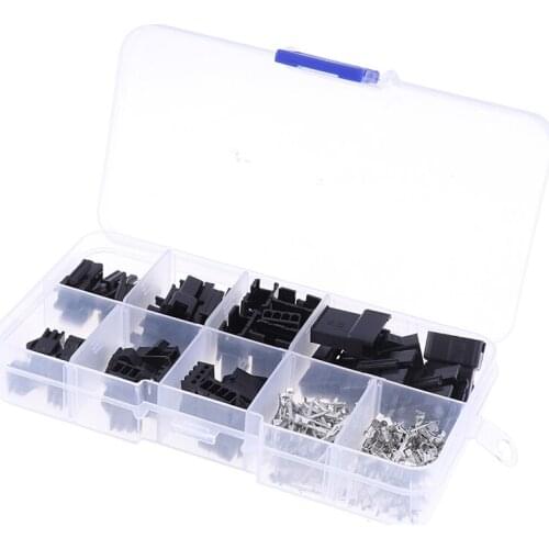 200pcs/set 2.54mm Terminal SM2.54 Cable Plug 2/3/4/5 Pin Electrical Jumper Headers