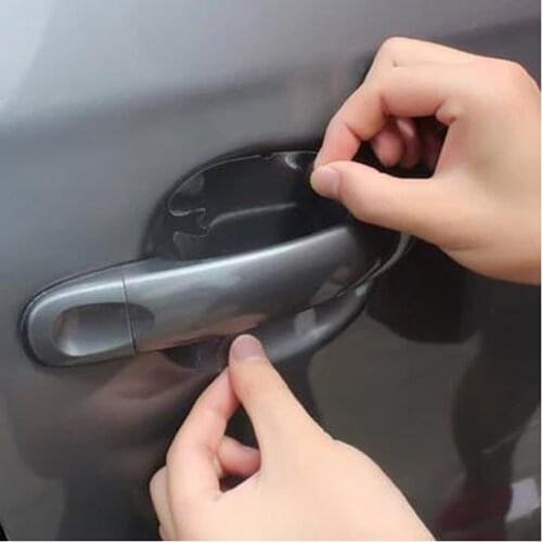 2018 NEW Car door handle protection Stickers for Nissan Qashqai X-trail Tiida Juke Note Almera Teana Primera Accessories
