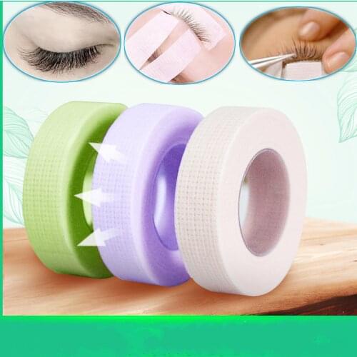 1Rolls Non-Woven False Eyelash Extension Tape Anti-Allergy Easy Tear Eye Tapes For Grafting Fake Lash Eyeliner Tapes