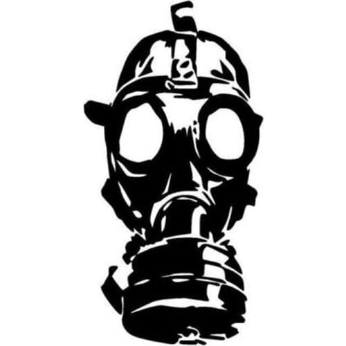 8*15.3CM Horrible Black Skeleton Vinyl Car Sticker Window Decorative Decals Black/Silver C4-0943