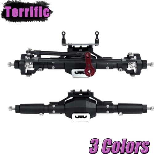 Diamond-Shaped Aluminum Alloy Complete Front & Rear Axle for 1/10 RC Crawler Car Axial SCX10 II RGT 86100 90046 90047
